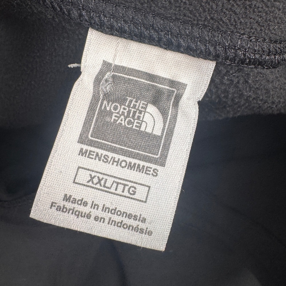 North Face Fleece Pullover Mens XXL Black TKA Glacier 100 Quarter Zip Sweatshirt - Picture 4 of 9